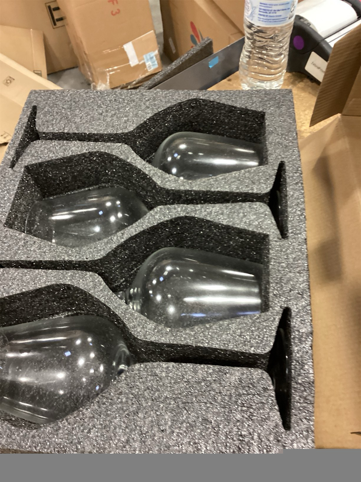 Gusto Nostro Crystal Wine Glasses Set of 4, 22 Oz Long Stem Modern Wine Glasses for White and Red Wine, Dishwasher Safe, Fancy, Elegant, Large and Tall Wine Glass for Wedding Christmas Anniversary