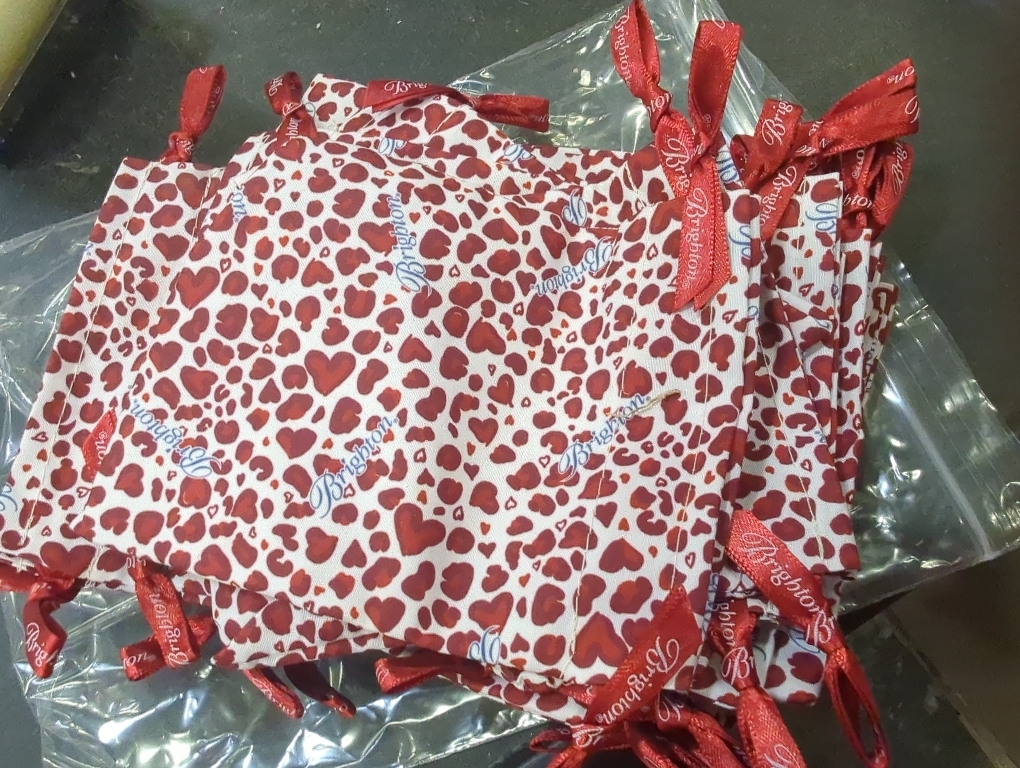 Brighton | Bags | Brighton Red Heart Patterned Drawstring ...