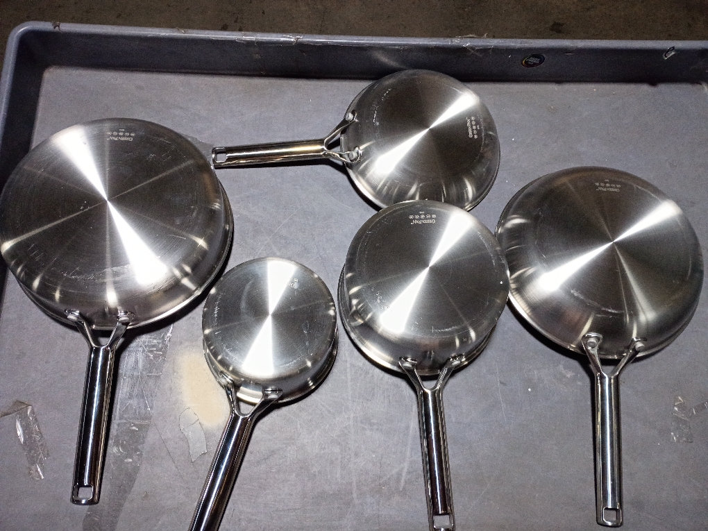 GreenPan Prism 10pc Hybrid Stainless Steel and Ceramic Nonstick Cookware Set