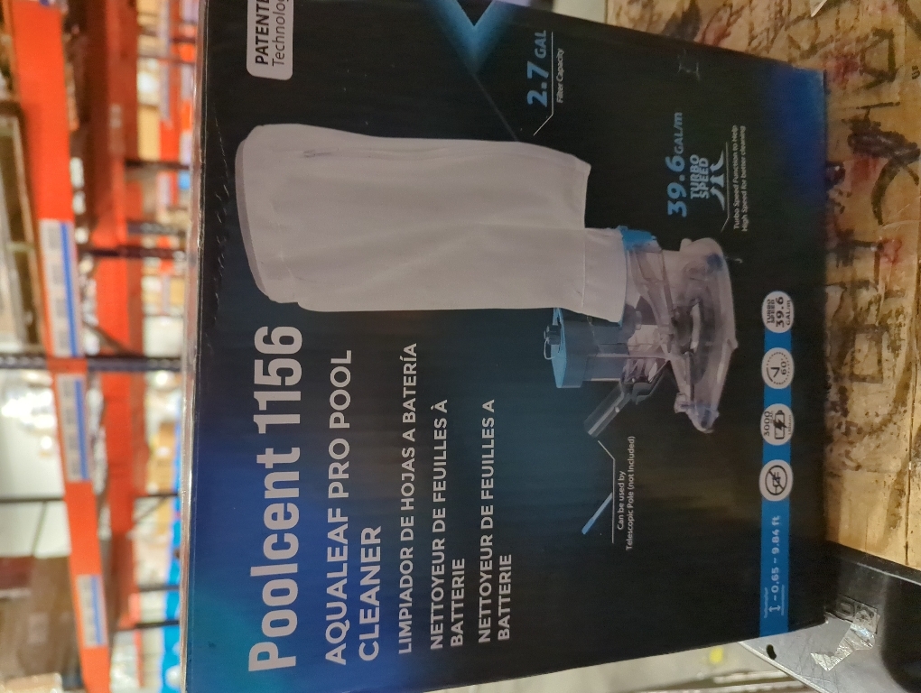 Pool Vacuum with Dual Filter Bags Bundle, PoolCent Heavy-Duty Cordless Leaf Eater with 50 Microns Premium Mesh Bag