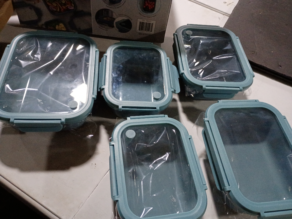 Safdie & Co. 10-piece Ceramic Food Storage Set-Blue