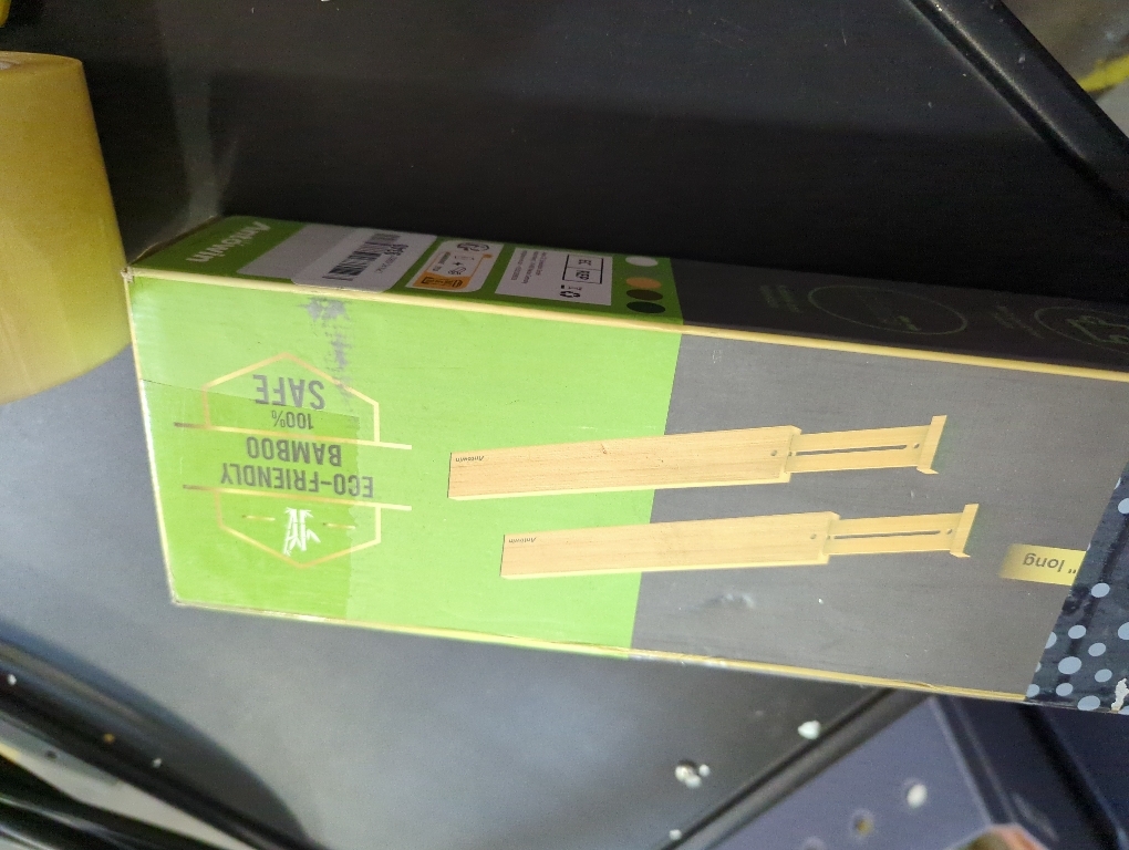 ANTOWIN Bamboo Drawer Dividers Organizers, Drawer Separators Splitter,17-22 inches Long Adjustable Spring-loaded Organizer for Large Utensil, Clothes, Tools Drawers(yellow)