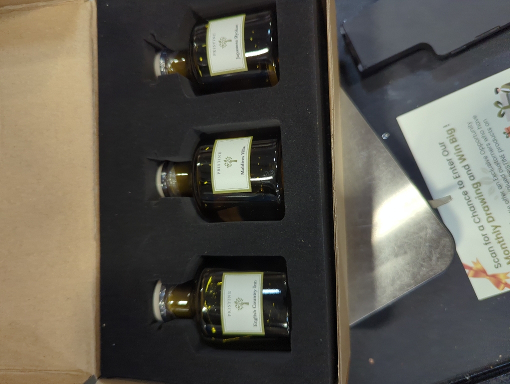 PRISTINE Garden Reed Diffuser Set, Lavender/Lemongrass/Lily & Jasmine, 1.69Oz x 3 Packs Reed Diffuser, Oil Diffuser Sticks, Home Fragrance, Fragrance Diffuser for Home & Office Decor | Fragrance Gift