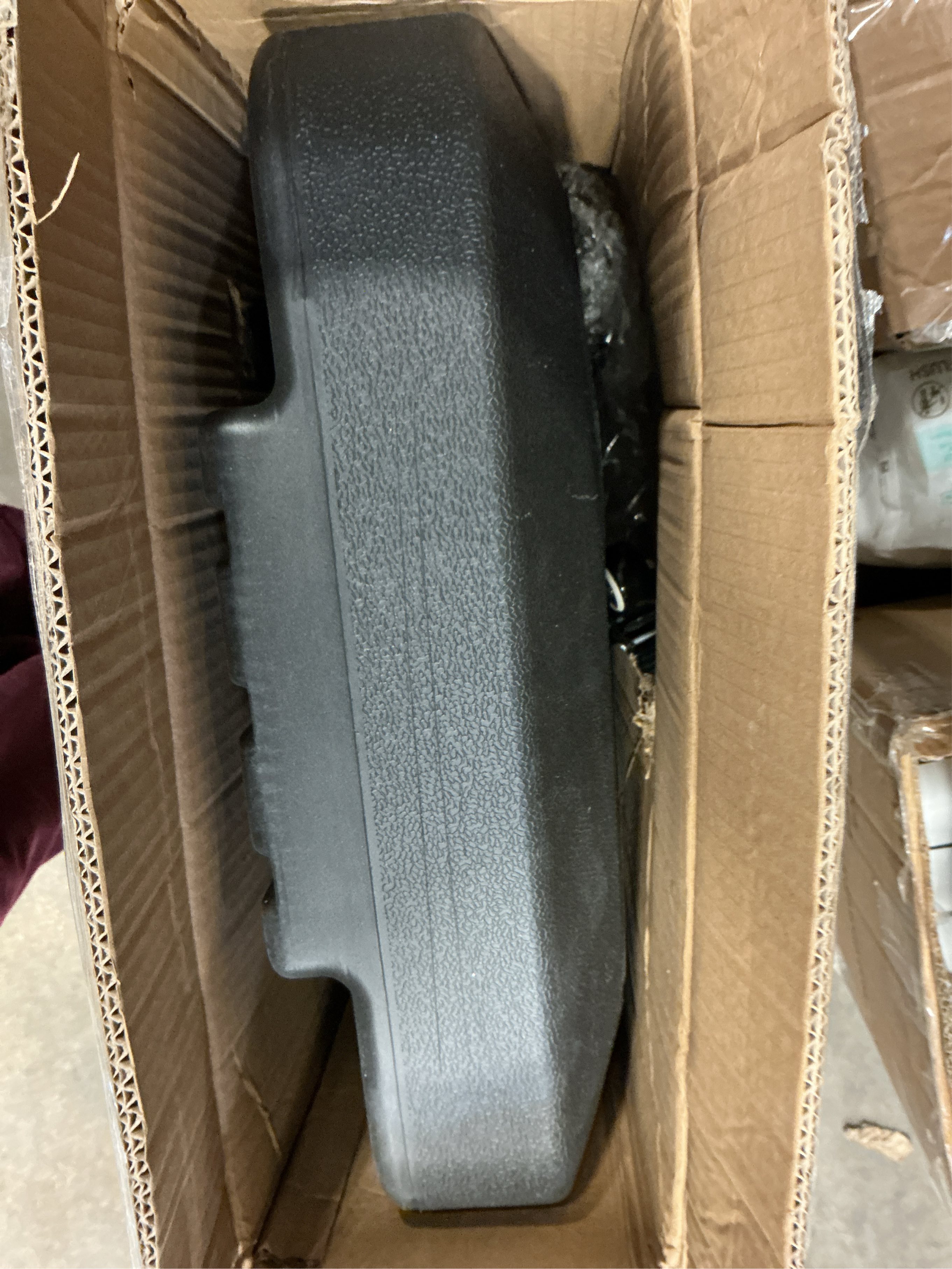 Nobrand Patio Umbrella Base, Heavy Duty Square Stainless Steel, 125lb Capacity, Black