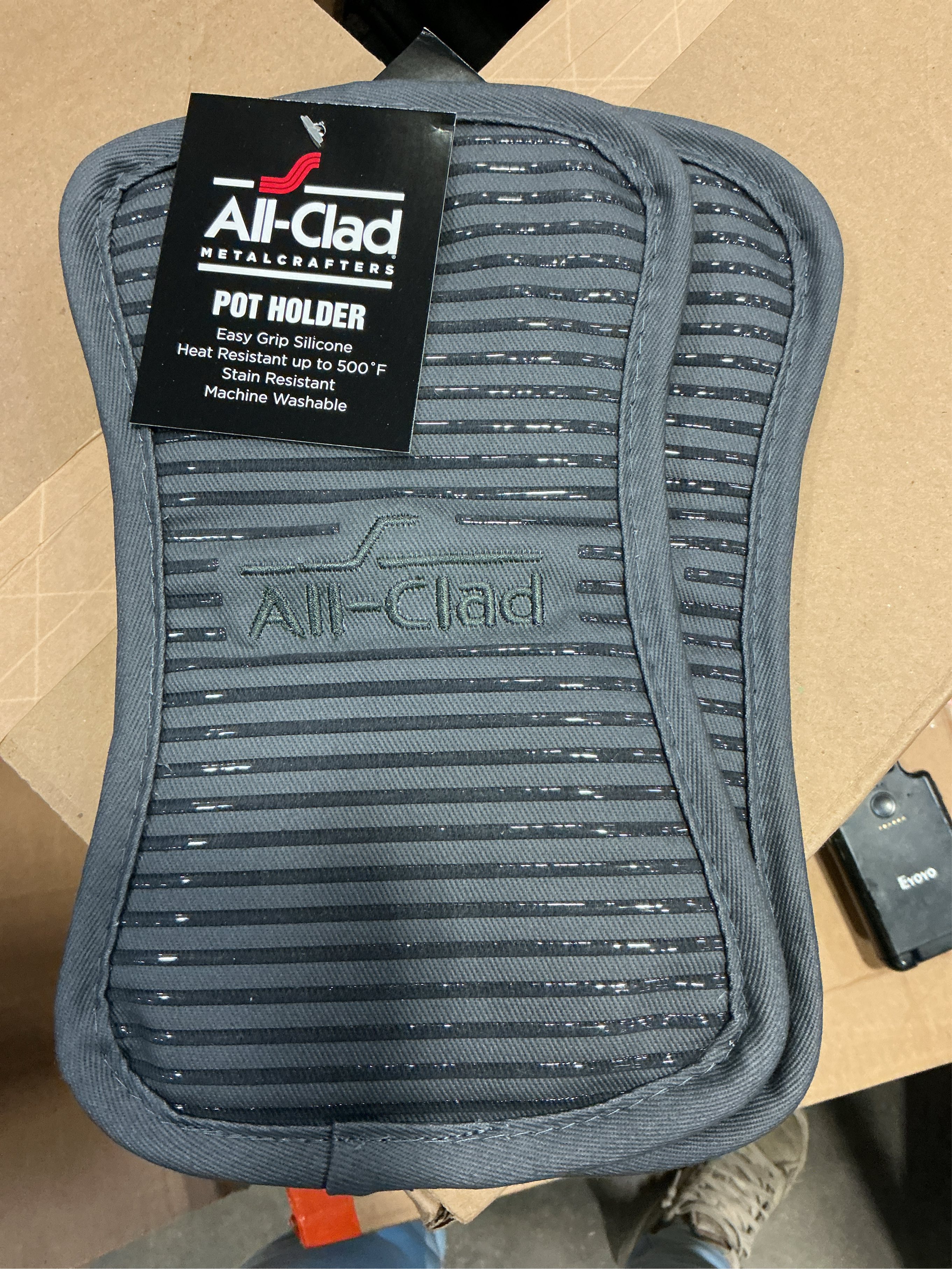 All-Clad Cotton Pot Holder, 2 Pack, Pewter