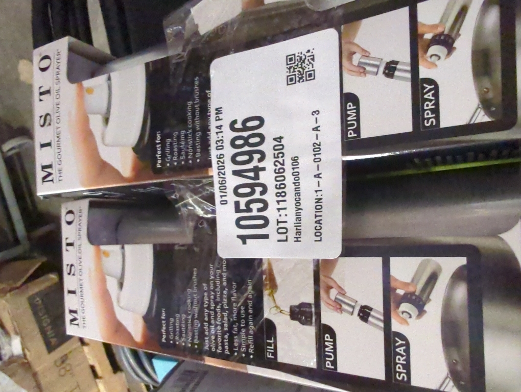 2 pack Misto Olive Oil Sprayer in Brushed Aluminum