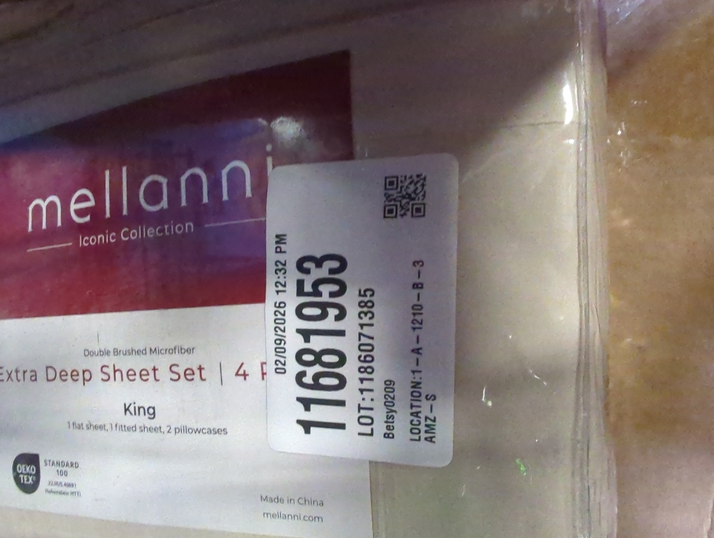 Mellanni Extra Deep King Sheets - 4 PC Iconic Collection Bedding - Hotel Luxury, Ultra Soft, Cooling Bed Sheets - Wrinkle, Fade, Stain Resistant (King, Beige)