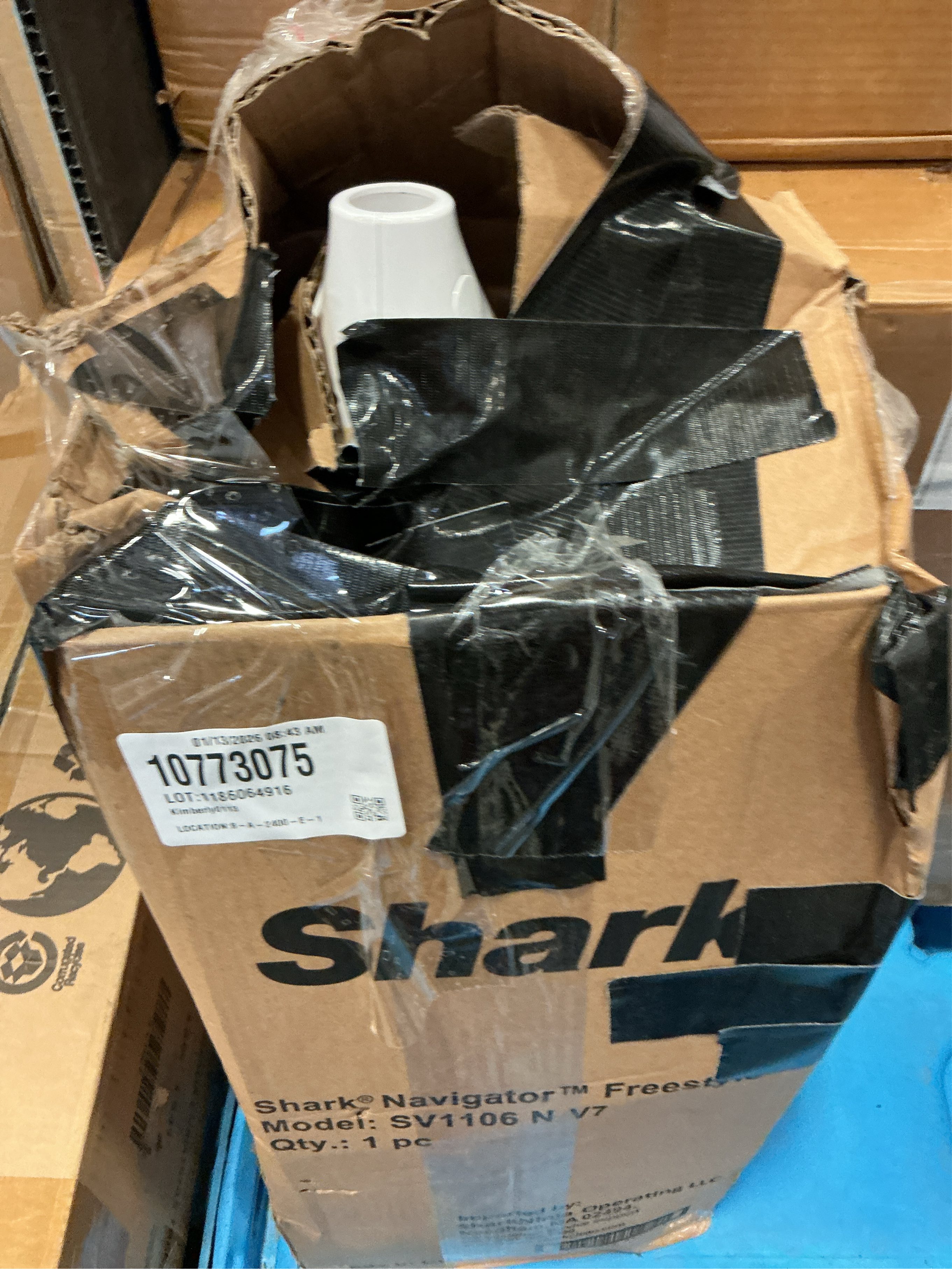 Navigator Freestyle Bagless Cordless Washable Filter Upright Vacuum for Hard Floors and Rugs with XL Dust Cup in White