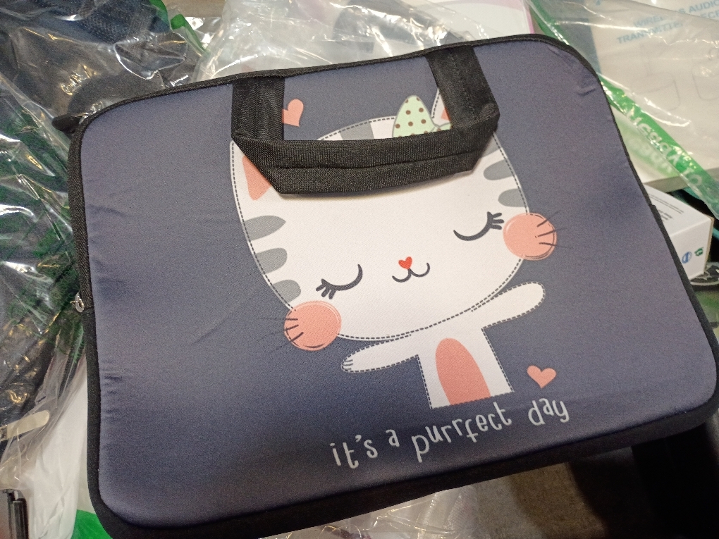 11 11.6 12 12.1 12.5 inch Laptop Carrying Bag Chromebook Case Notebook Ultrabook Bag Tablet Cover Neoprene Sleeve Fit Apple MacBook Air Samsung Acer HP DELL Lenovo Asus(Cute Kitty)