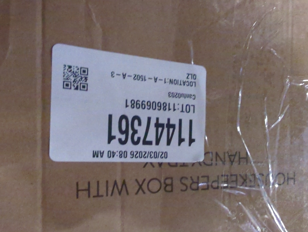 Navaris Cleaning Caddy with Handle - Metal Cleaning Product Storage Organizer Box for Housekeeping Products for Bathroom Kitchen Home - Vintage Design