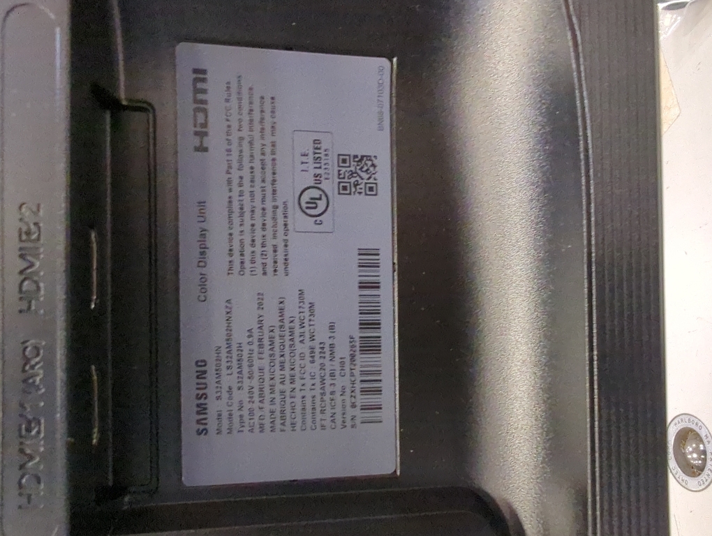 Black SAMSUNG M5 Series 32-Inch FHD 1080p Smart Monitor & Streaming TV (Tuner-Free), Netflix, HBO, Prime Video, & More, Apple Airplay, Height Adjustable Stand, Built-in Speakers (LS32AM502HNXZA)