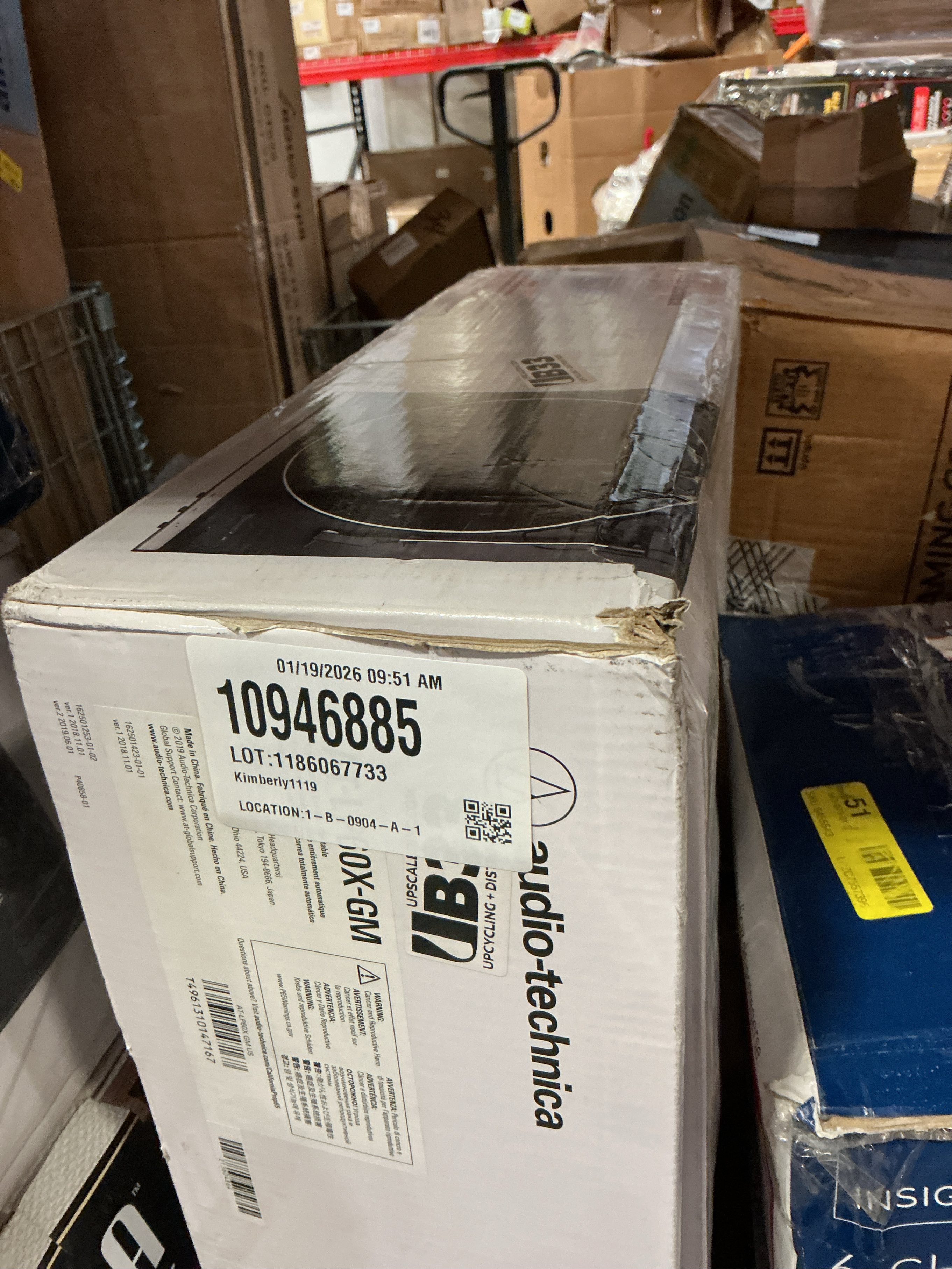 Audio-Technica AT-LP60X-GM Fully Automatic Belt-Drive Stereo Turntable, Gunmetal/Black