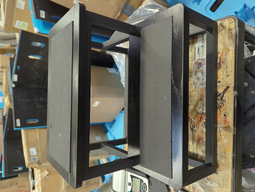 Two-Step Stool for Adults & Kids, Waterproof HDPE Bed Step with Adjustable Non-Slip Feet, Sturdy Metal Frame for Kitchen, Bathroom, Bedroom, RV & Outdoor Use, Black