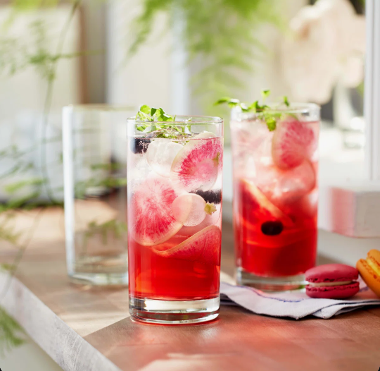 Heavy Base Libbey Highball Glasses (Set of 8)