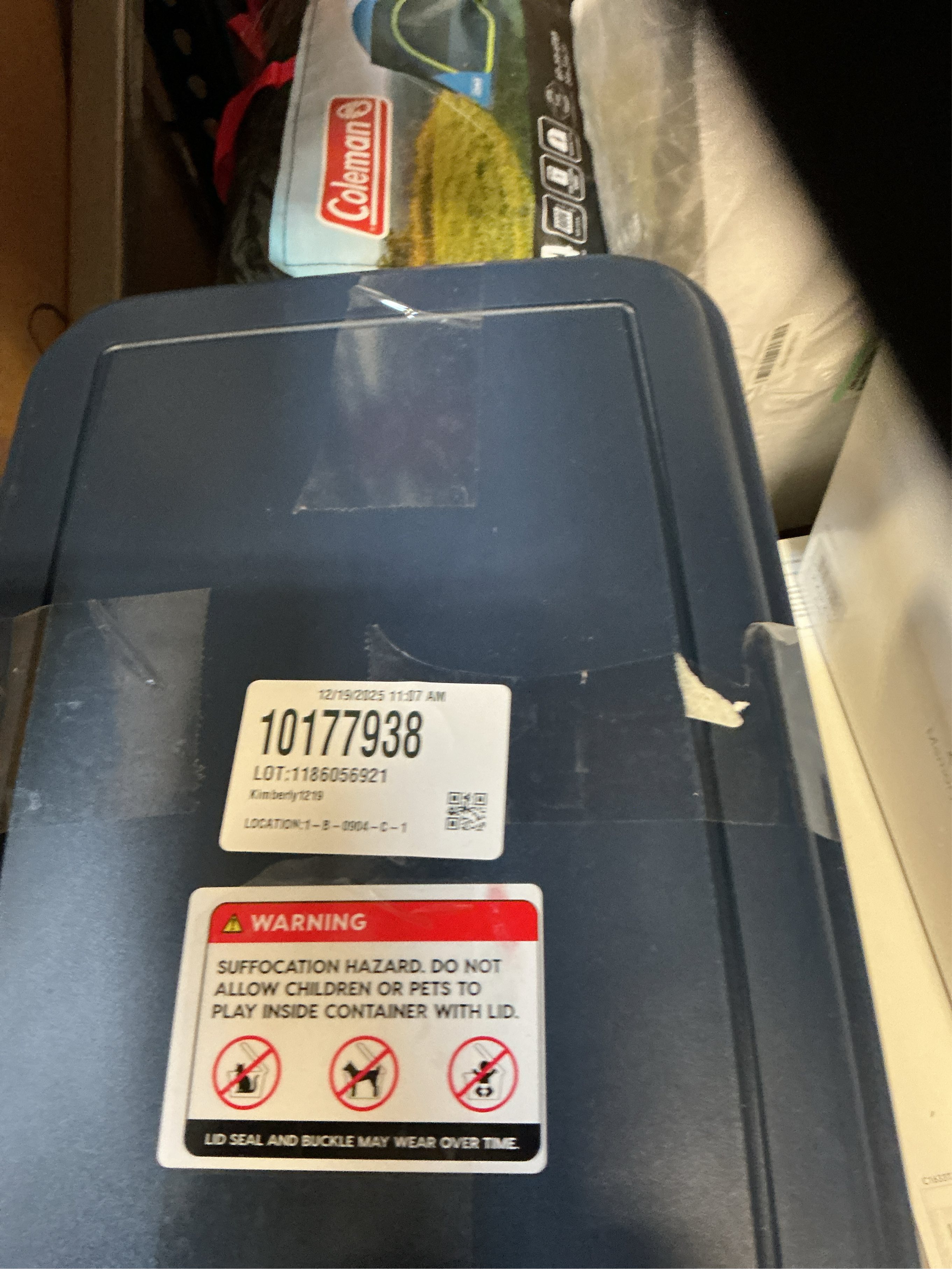 33 Qt. Airtight Pet Food Storage in Navy