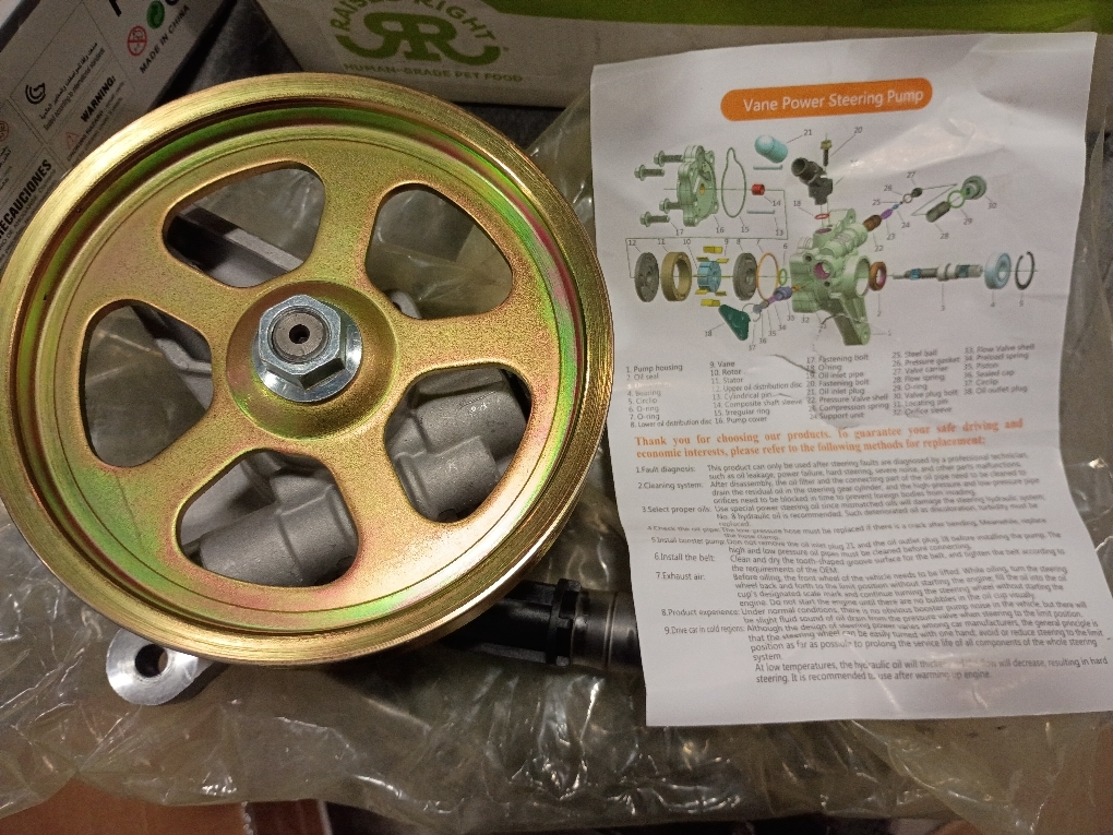 21-5441 Power Steering Pump with Pulley Fits for 2004 2005 2006 2007 2008 TL 3.2L, for 2005-2008 Pilot 3.5L, OE-Quality Power Assist Pump, Replace OE 56110PVJA01