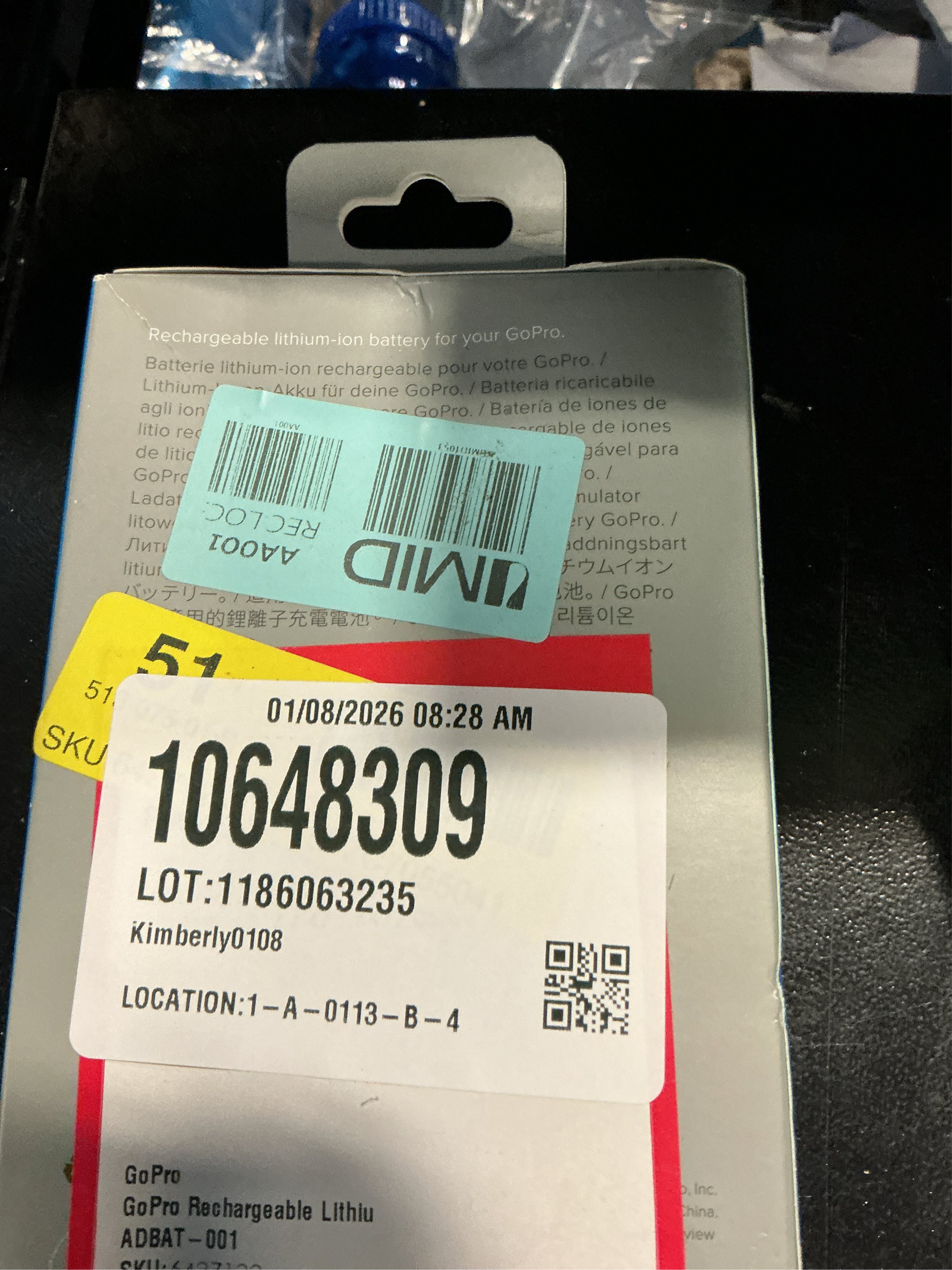 GoPro - Battery - Li-Ion - 1720 mAh - black - for HERO9