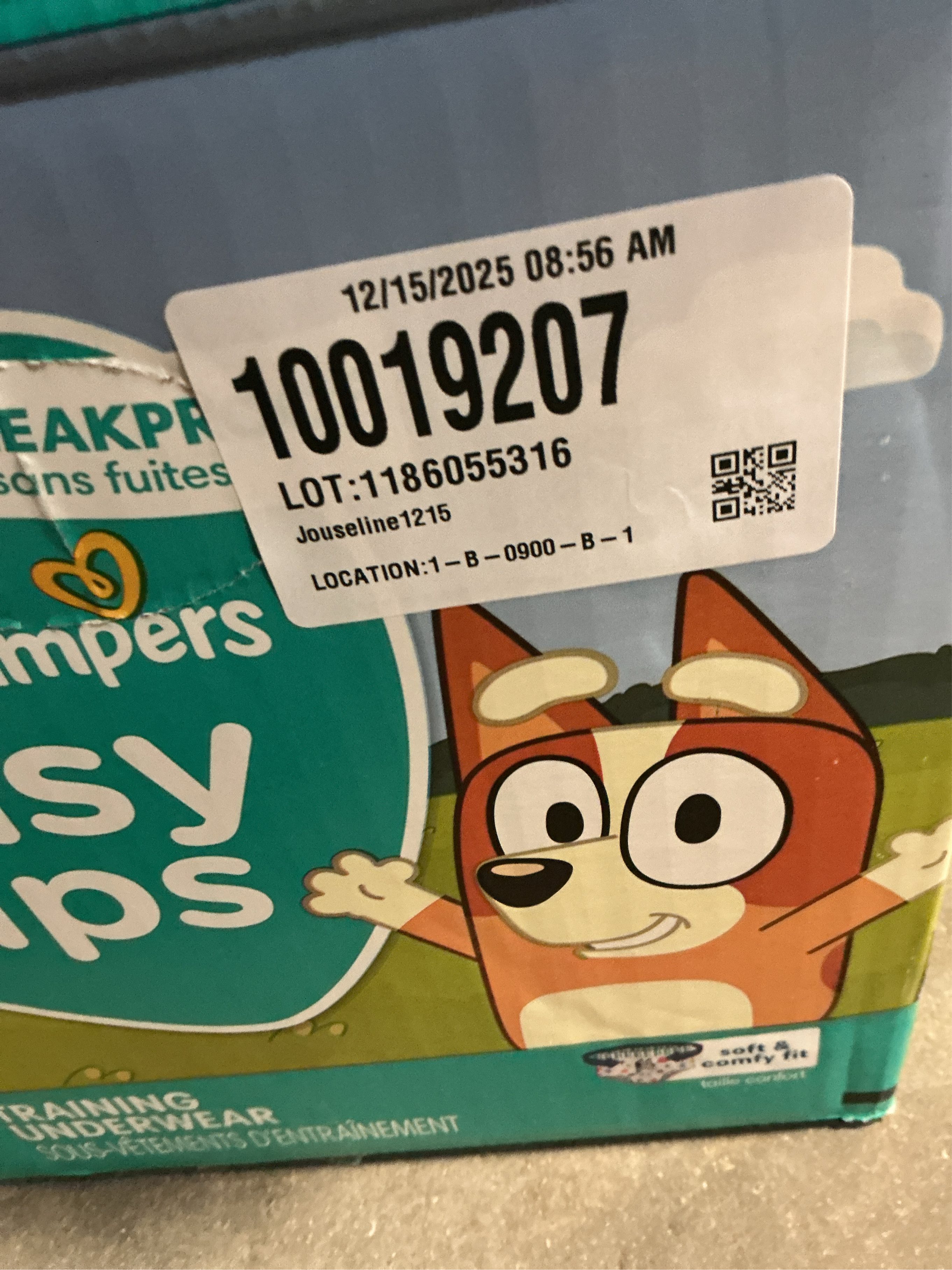 Pampers Training Pants - Easy Ups Boys & Girls Bluey - Size 2T-3T, 140 Count, Children's Potty Underwear (Packaging May Vary)