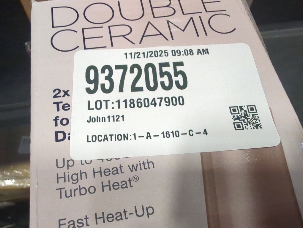 Conair Double Ceramic 1-1/2 Inch Curling Iron, 1.5-Inch Barrel Creates Soft Waves and Curls, Hair Curler for Use on Medium and Long Hair, White