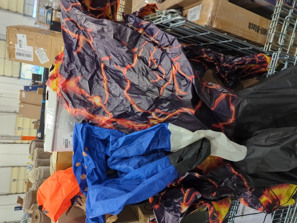 COMIN 6FT Long Halloween Inflatables Headless Horseman Outdoor Decorations Blow Up Lightning Horse Yard with Built-in LEDs for Indoor Party Garden Lawn Decor