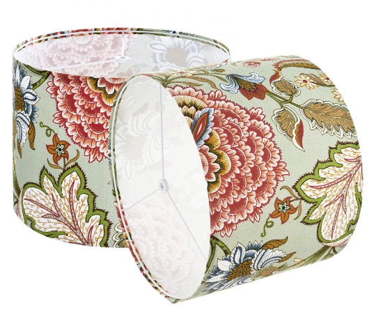 VEVOR Drum Lamp Shade 2 Set Dark Flower