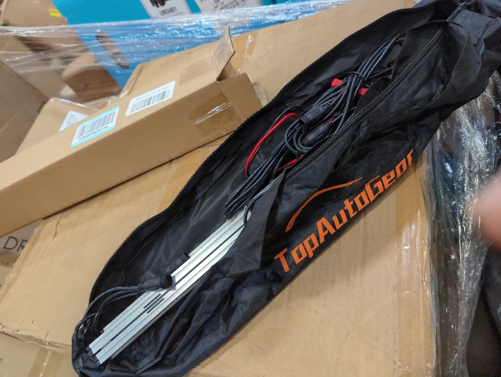 12V LED Light, Dimmable Camping Lights, Weatherproof IP67, Magnetic Mounting, All-in-One Portable Lighting for RV, Camping Tent Car Trailer Boat, White 4Pcs