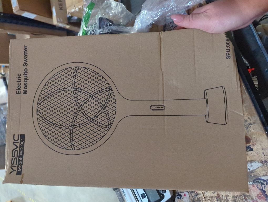 YISSVIC Electric Fly Swatter 4000V Bug Zapper Racket Dual Modes Mosquito Killer with Purple Mosquito Light Rechargeable for Indoor Home Office Backyard Patio Camping (Black-1 Pack)