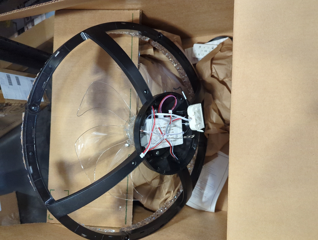 addlon Ceiling Fans with Lights and Remote, 20'' Low Profile Ceiling Fans, 3000-6000K Dimmable Modern Flush Mount LED Fan Light, Fandelier Ceiling Fan for Bedroom, Kitchen, Living Room, Black