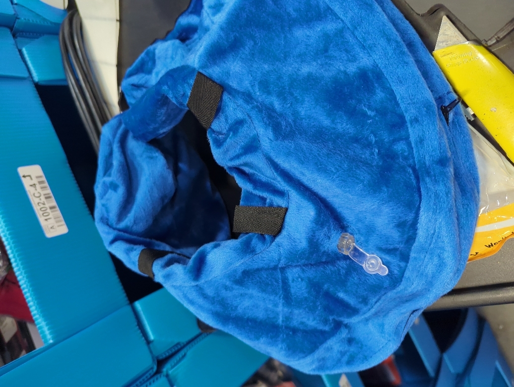 BENCMATE Inflatable Dog Cone Collar Alternative, Soft Dog Cone for Small Medium Large Dogs and Cats, Neck Recovery ECollar Donut Collar After Surgery (Large, Blue)