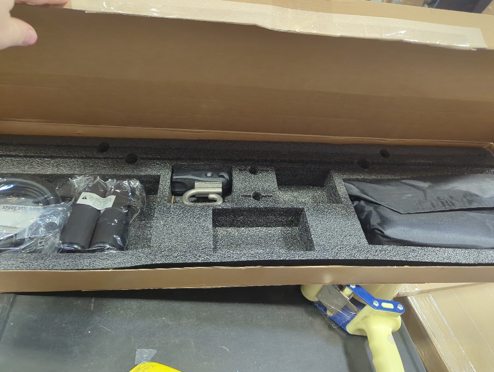 Space Saver Gym Resistance Bands Exercise Equipment for at Home Fitness Workout | Resistance Band Wall Anchor for Kinetic Bands with 1 Rail, 1 Rail Car