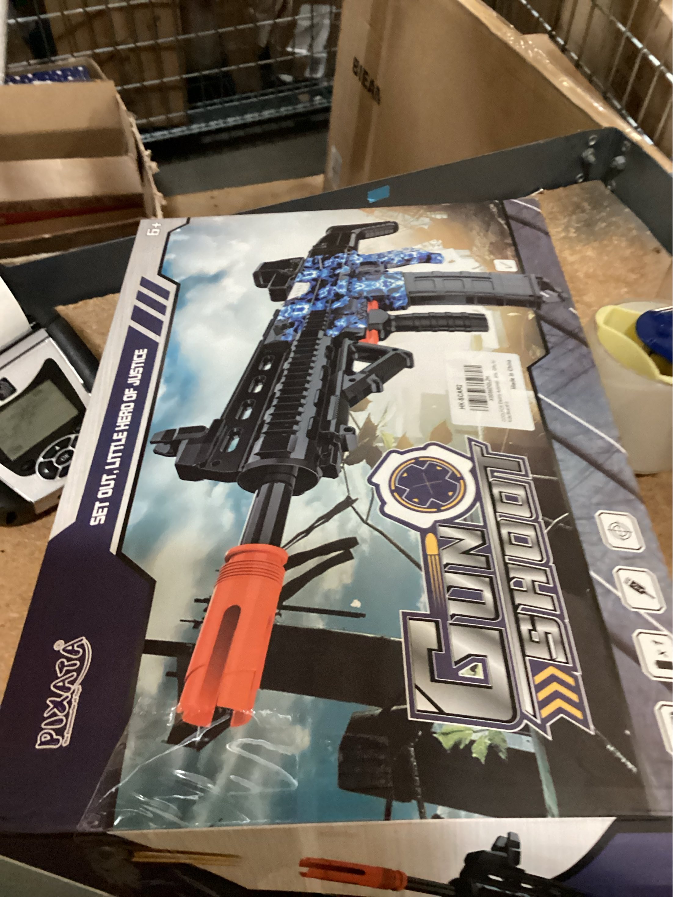 COOLFOX Electric Automatic Toy Gun for Toy Guns Sniper Soft Bullets [Shoot Faster] Burst Soft Bullets Toy Gun for Boys,Toy Foam Blasters & Guns with 100 Toy Sniper Darts for Kids (Blue)