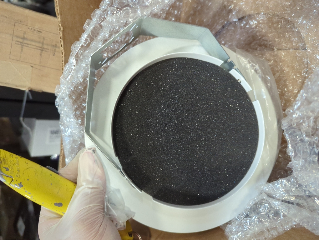 6 in. White Recessed Fresnel Shower Trim