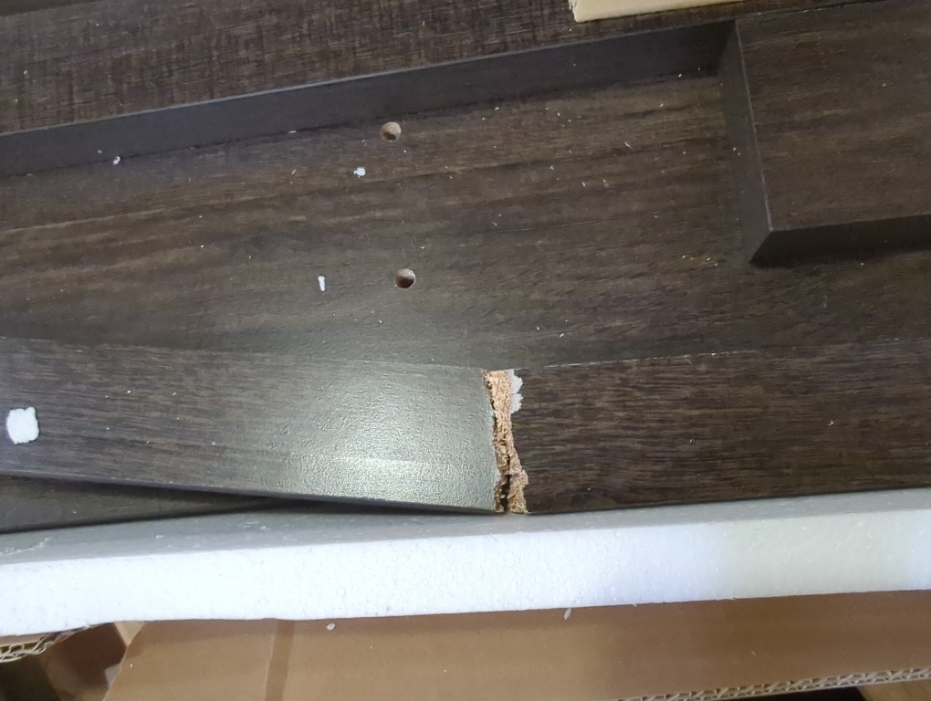 Large TV Stand Dark Dusty Oak