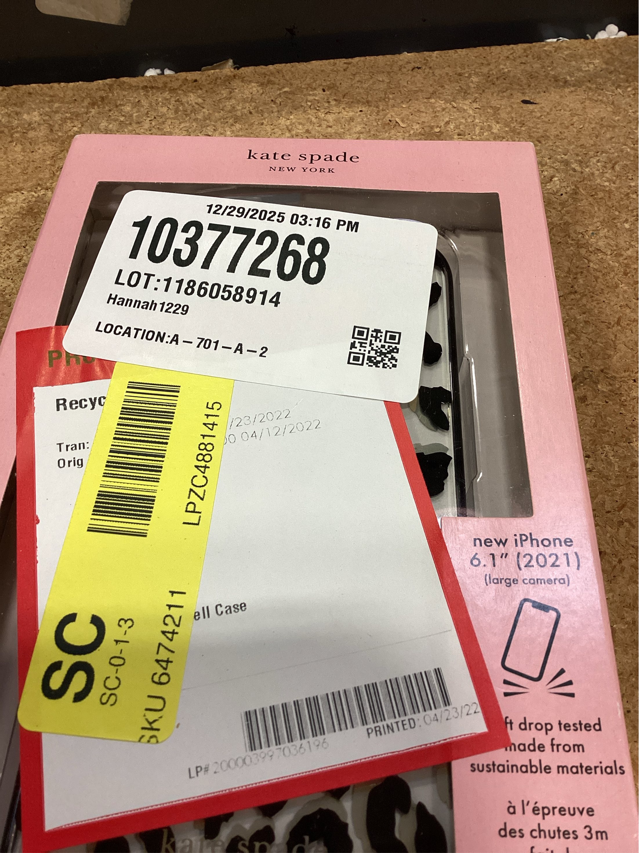 Kate Spade New York Fitted Hard Shell Case for iPhone 13 Pro - Leopard