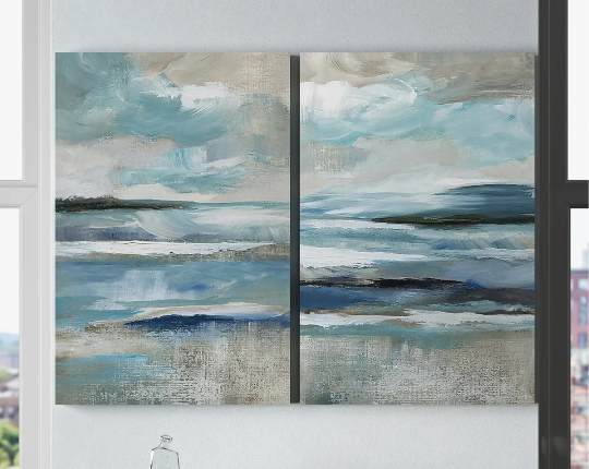 Distant Drama I  2 - Pieces Painting Print (Set of 2)