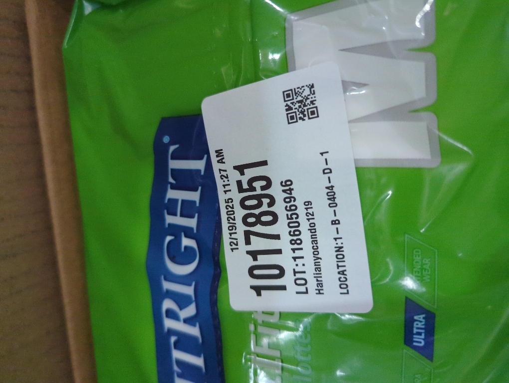 FitRight Ultra Adult Diapers, Disposable Incontinence Briefs, Leak-Proof Diaper, Absorbent Briefs For Men and Women, Maximum Protection, Medium, 32 – 44 in, 20 briefs per bag