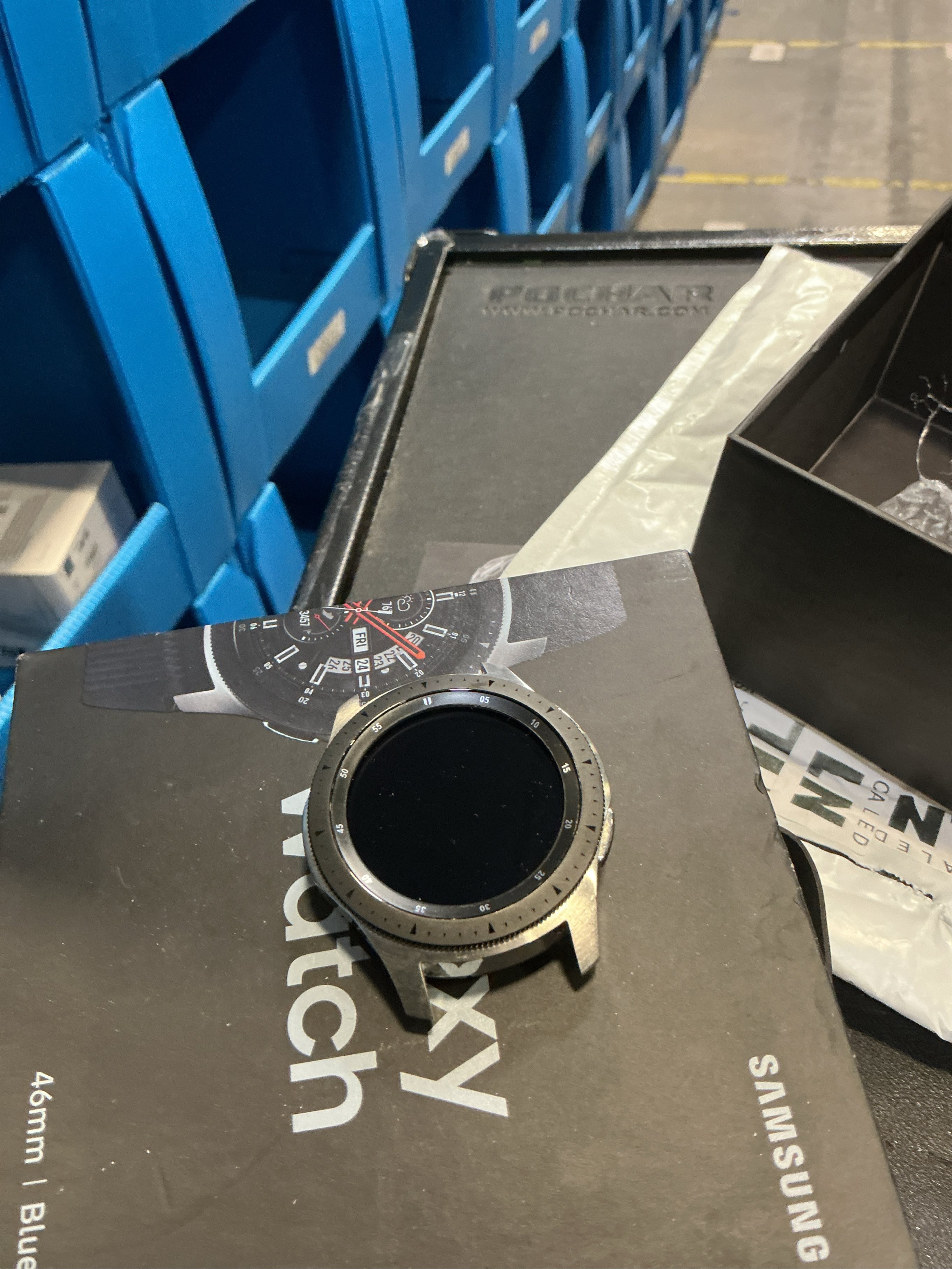 Samsung Galaxy Mens Multi-Function Black Smart Watch-Sm-R800nzsaxar