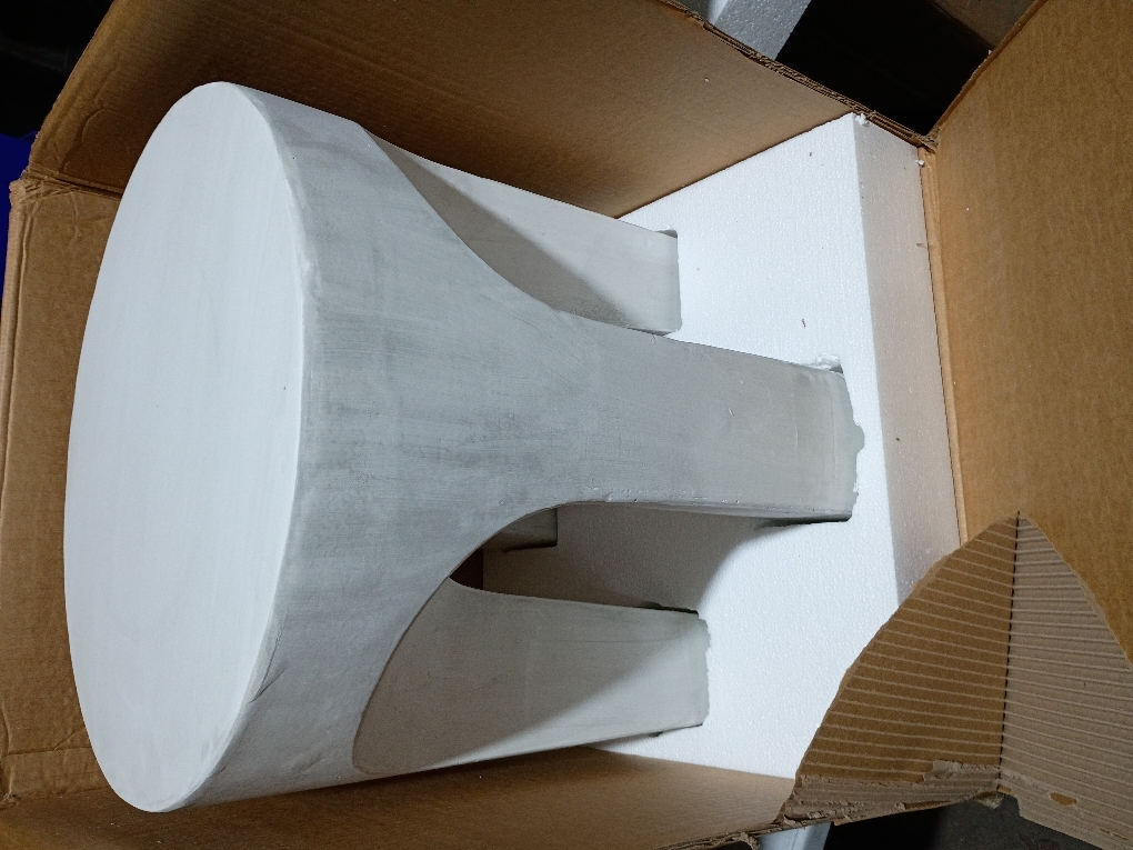 Outdoor MGO Round Top Side Table – Antique White Living Room Accent Table for Indoor & Outdoor Use – Stylish End Table with Sturdy Lightweight Concrete Design