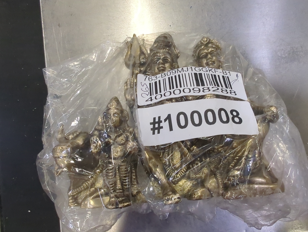 eSplanade Brass Shiv Parivar, Shiva Parvati, Shiva, Bholenath, Shankar Parvati with Ganesha Nandi Murti Moorti Idol Statue Sculpture - 5.5 Inches