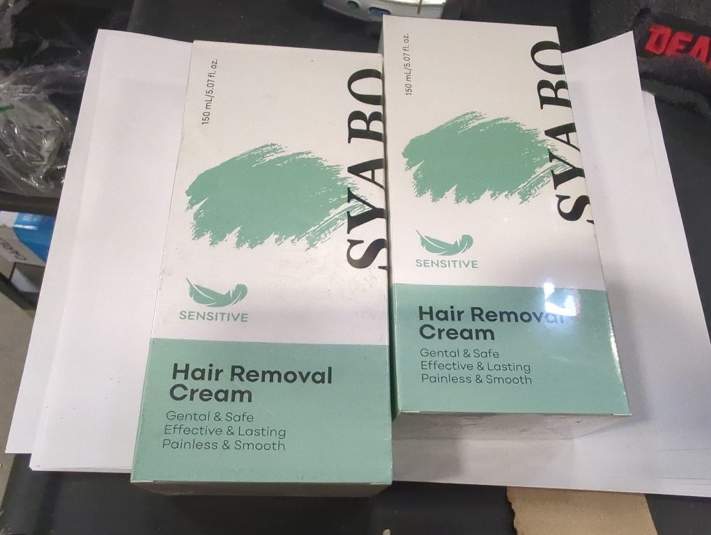 Pack of 2 Size 5.07 Hair Removal Cream: Intimate/Private Hair Removal For Women & Men - Painless Depilatory Cream Lotion for Bikini, Legs, Arms, Underarms and Body, Sensitive Formula for All Skin Types, 5FL OZ