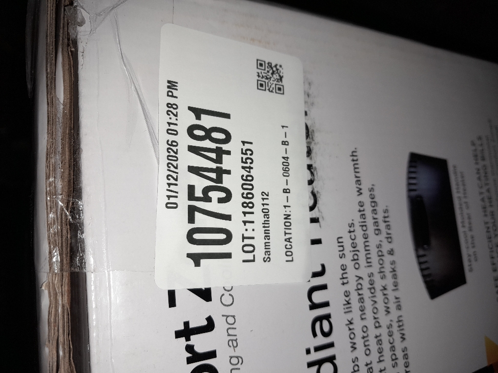 Comfort Zone 150 sq ft Radiant Quartz Heater