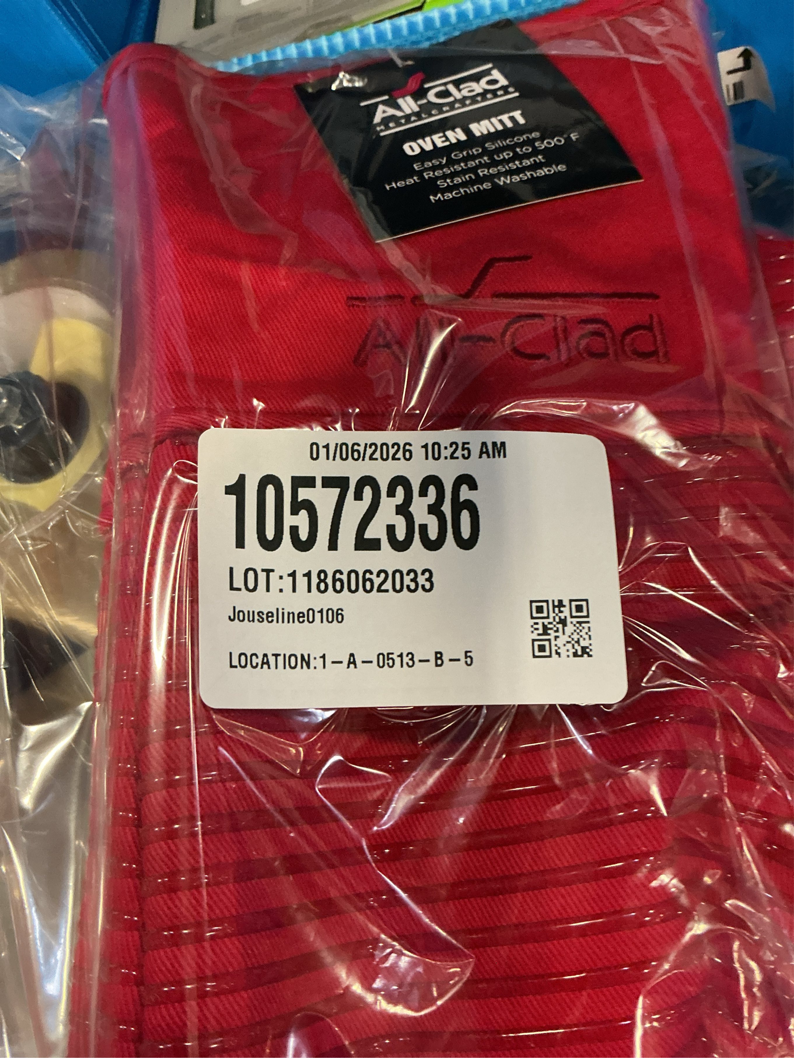 All-Clad Silicone Oven Mitts: Heat Resistant up to 500 Degrees - 100% Cotton & Silicone, 14x7 Oven Mitt for Kitchen and Barbeque, 2-Pack, Chili