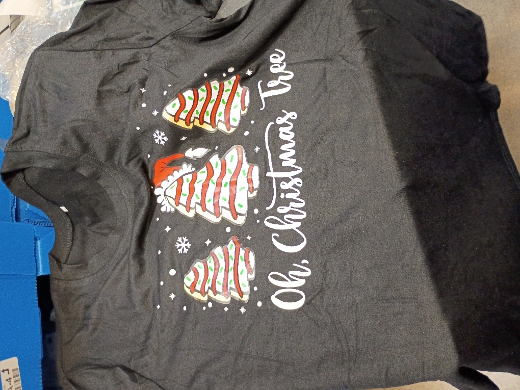 Groovy Oh Christmas Tree Cakes Debbie Becky Jen Cake Lovers T-Shirt large