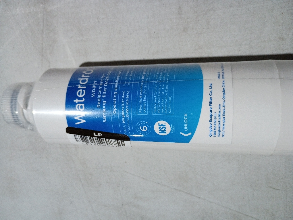 Waterdrop WD-F27 Replacement for Samsung® Refrigerator Water Filter HAF-CIN/EXP, DA29-00020B, HAF-CIN, RF28HMEDBSR, RF263BEAESR, RS25J500DSR, RF263TEAESG, HDX FMS-2, DA97-08006A-1, 3 Pack