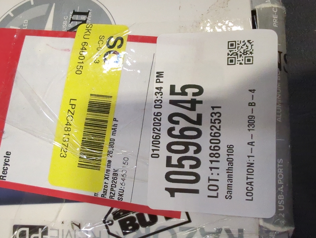 MyCharge - Razor Xtreme 26,800 MAh Portable Charger for Most USB-Enabled Devices - Midnight Navy