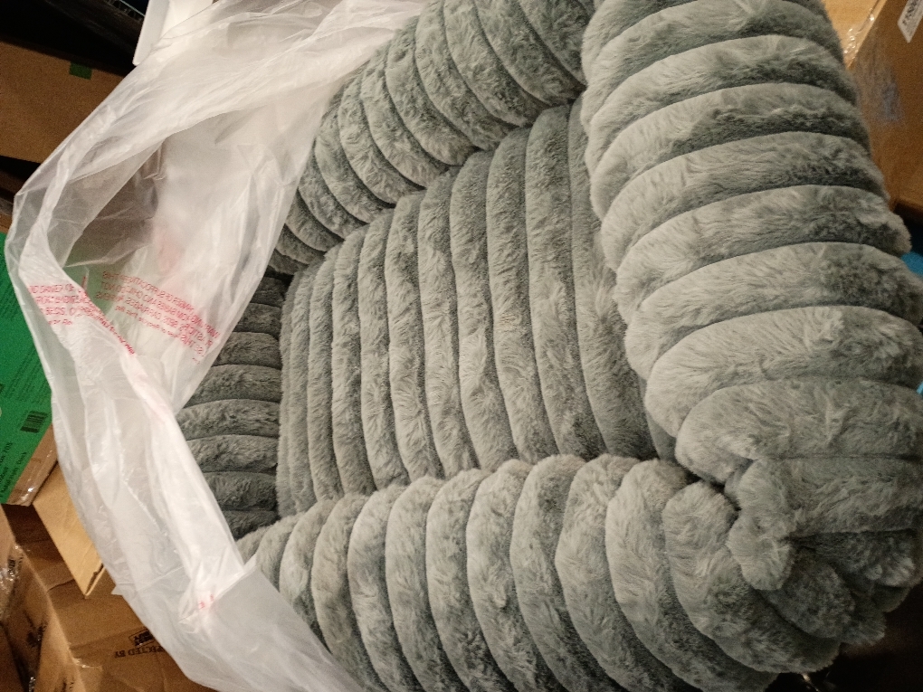 FURTIME Dog Bed for Small Dogs, Washable Orthopedic Dog Bed with Removable Cover, Rectangle Soft Calming Sleeping Puppy Bed Durable Pet Cuddler with Anti-Slip Bottom, Grey, S (20x19x6)