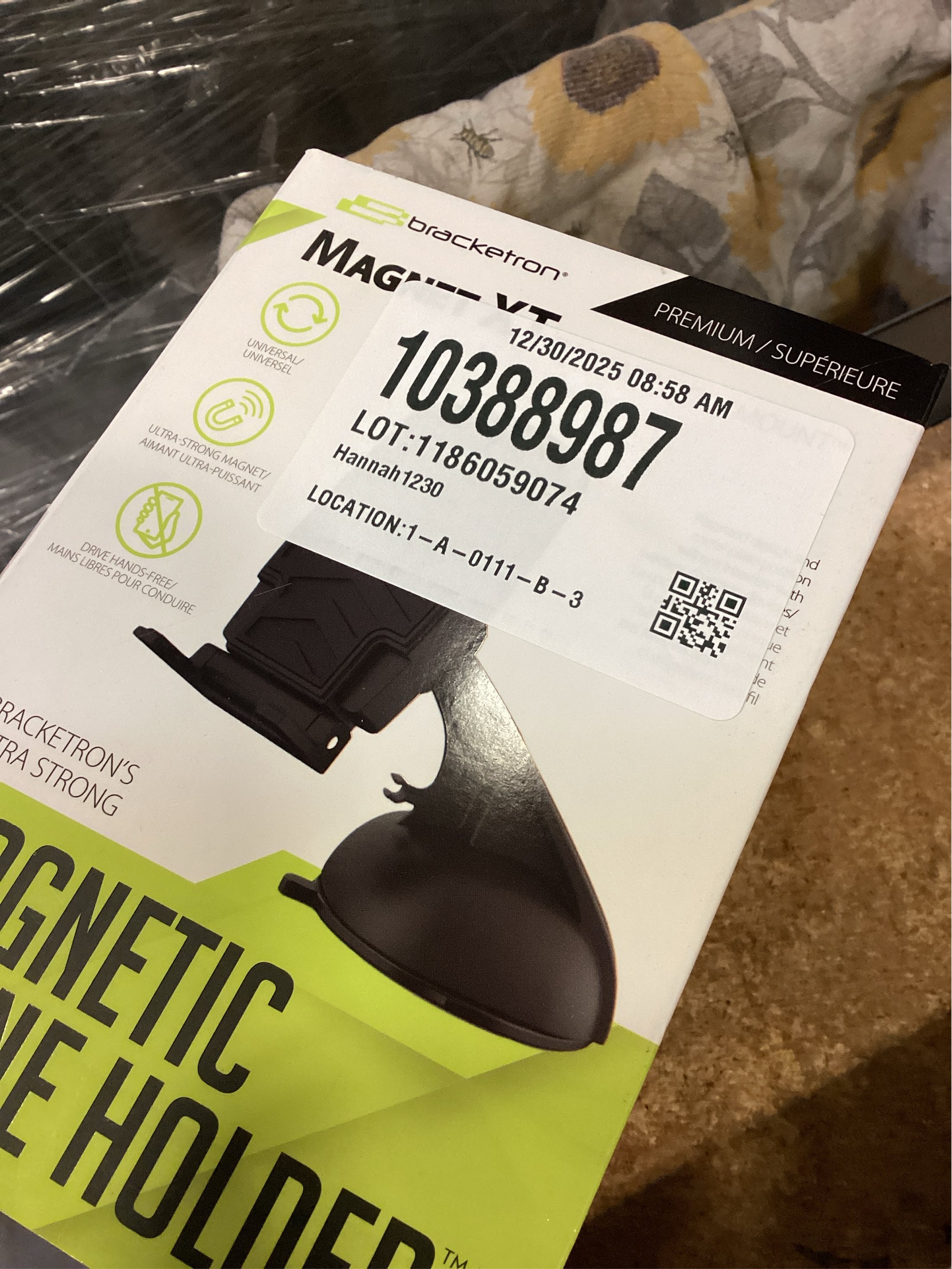 Bracketron Magnet XT Phone Mount Universal Magnetic Phone Holder for Car Dash and Window