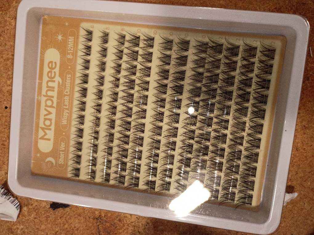 Lash Clusters Natural Eyelash Clusters 8-12MM Wispy Lash Extensions C Curve Individual Lashes Clear Band Cluster Lashes Clean Makeup DIY Lash Pack (Short Ver.)