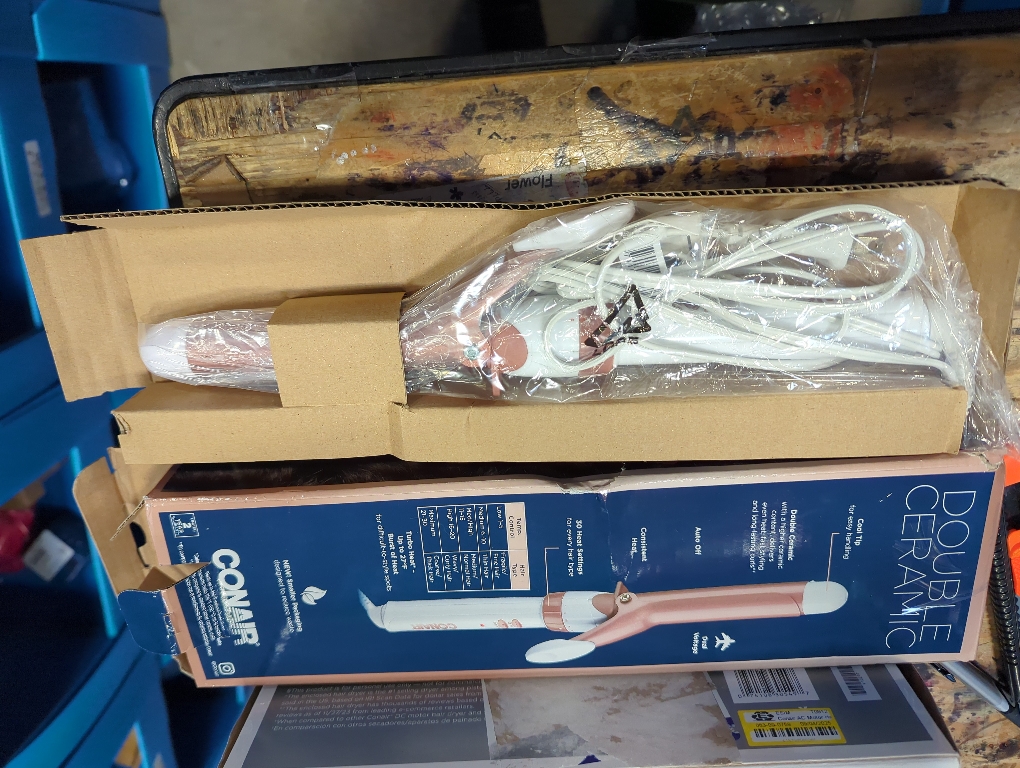Conair Double Ceramic Gentle Rose Gold 1 Inch Curling Iron