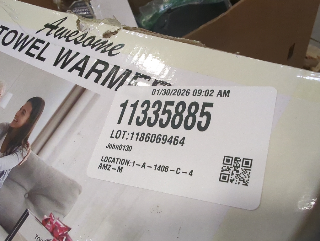 Size 40X70 SAMEAT Heated Towel Warmers for Bathroom - Large Towel Warmer Bucket, Wood Handle, Auto Shut Off, Fits Up to Two 40X70 Oversized Towels, White